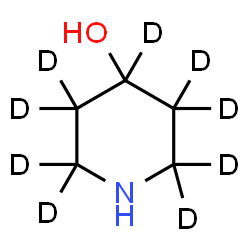 ChemSpider 2D Image | 4-(2,2,3,3,4,5,5,6,6-~2~H_9_)Piperidinol | C5H2D9NO