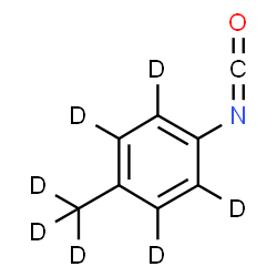 ChemSpider 2D Image | 1-Isocyanato-4-(~2~H_3_)methyl(~2~H_4_)benzene | C8D7NO