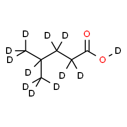 ChemSpider 2D Image | 4-Methylpentanoic Acid-d12 | C6D12O2