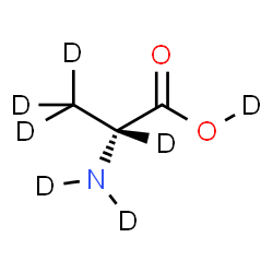 ChemSpider 2D Image | D-(~2~H_7_)Alanine | C3D7NO2
