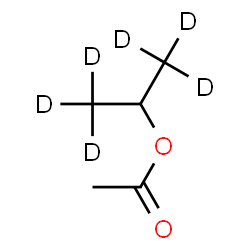 ChemSpider 2D Image | (1,1,1,3,3,3-~2~H_6_)-2-Propanyl acetate | C5H4D6O2