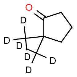 ChemSpider 2D Image | 2,2-Bis[(~2~H_3_)methyl]cyclopentanone | C7H6D6O