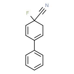 ChemSpider 2D Image | 1-Fluoro-4-phenyl-2,4-cyclohexadiene-1-carbonitrile | C13H10FN