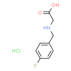 ChemSpider 2D Image | N-(4-Fluorobenzyl)glycine hydrochloride (1:1) | C9H11ClFNO2