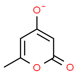 ChemSpider 2D Image | 6-Methyl-2-oxo-2H-pyran-4-olate | C6H5O3