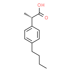 ChemSpider 2D Image | (S)-p-butylhydratropic acid | C13H18O2