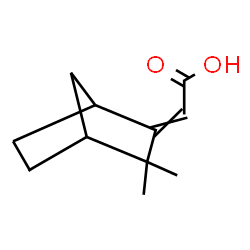 ChemSpider 2D Image | (3,3-Dimethylbicyclo[2.2.1]hept-2-ylidene)acetic acid | C11H16O2