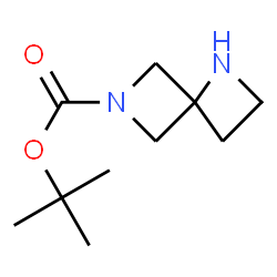 ChemSpider 2D Image | tert-Butyl 1,6-diazaspiro[3.3]heptane-6-carboxylate | C10H18N2O2