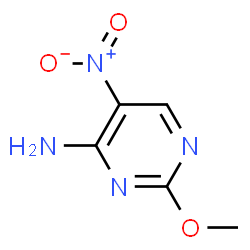 ChemSpider 2D Image | 2-Methoxy-5-Nitro-4-Pyrimidinamine | C5H6N4O3