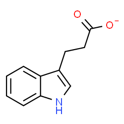 ChemSpider 2D Image | 3-indolepropionate | C11H10NO2