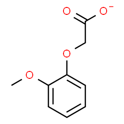 ChemSpider 2D Image | (2-Methoxyphenoxy)acetate | C9H9O4