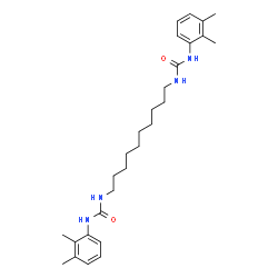 ChemSpider 2D Image | 1,1'-(1,10-Decanediyl)bis[3-(2,3-dimethylphenyl)urea] | C28H42N4O2