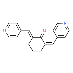 ChemSpider 2D Image | 2,6-bis(4-pyridylmethylene)cyclohexanone | C18H16N2O
