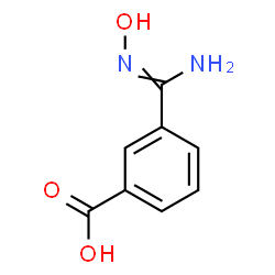 ChemSpider 2D Image | 3-(N'-Hydroxycarbamimidoyl)benzoic acid | C8H8N2O3