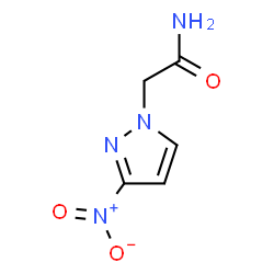ChemSpider 2D Image | 2-(3-Nitro-1H-pyrazol-1-yl)acetamide | C5H6N4O3
