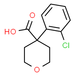 ChemSpider 2D Image | 4-(2-chlorophenyl)oxane-4-carboxylic acid | C12H13ClO3