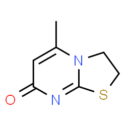 ChemSpider 2D Image | 5-Methyl-2,3-dihydro-7H-[1,3]thiazolo[3,2-a]pyrimidin-7-one | C7H8N2OS