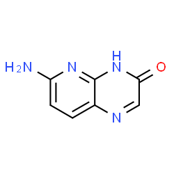 ChemSpider 2D Image | 6-Aminopyrido[2,3-b]pyrazin-3(4H)-one | C7H6N4O