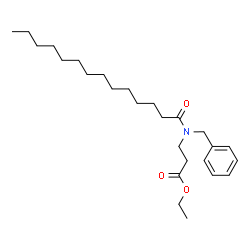 ChemSpider 2D Image | Ethyl N-benzyl-N-tetradecanoyl-beta-alaninate | C26H43NO3