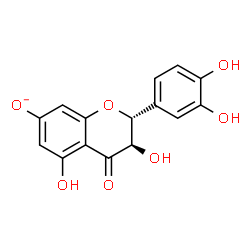 ChemSpider 2D Image | (2R,3R)-2-(3,4-Dihydroxyphenyl)-3,5-dihydroxy-4-oxo-7-chromanolate | C15H11O7