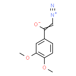 ChemSpider 2D Image | 2-Diazo-1-(3,4-dimethoxyphenyl)ethanone | C10H10N2O3
