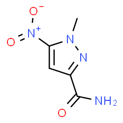 ChemSpider 2D Image | 1-methyl-5-nitropyrazole-3-carboxamide | C5H6N4O3
