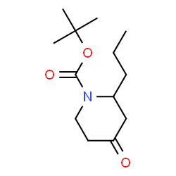 ChemSpider 2D Image | tert-Butyl 4-oxo-2-propylpiperidine-1-carboxylate | C13H23NO3