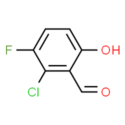 ChemSpider 2D Image | 2-Chloro-3-fluoro-6-hydroxybenzaldehyde | C7H4ClFO2