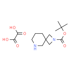 ChemSpider 2D Image | tert-butyl 2,6-diazaspiro[3.5]nonane-2-carboxylate oxalate | C14H24N2O6