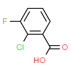 ChemSpider 2D Image | 2-Chloro-3-fluorobenzoic acid | C7H4ClFO2