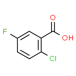 ChemSpider 2D Image | 2-Chloro-5-fluorobenzoic acid | C7H4ClFO2