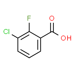 ChemSpider 2D Image | 3-Chloro-2-fluorobenzoic acid | C7H4ClFO2