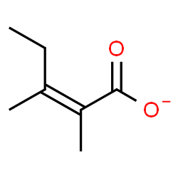 ChemSpider 2D Image | (2Z)-2,3-Dimethyl-2-pentenoate | C7H11O2