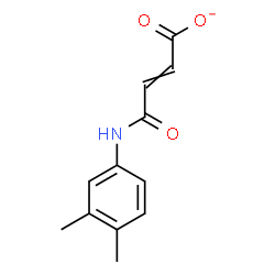 ChemSpider 2D Image | 4-[(3,4-Dimethylphenyl)amino]-4-oxo-2-butenoate | C12H12NO3
