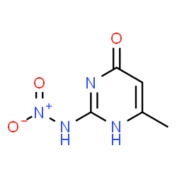 ChemSpider 2D Image | 6-Methyl-2-(nitroamino)-4(1H)-pyrimidinone | C5H6N4O3