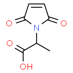 ChemSpider 2D Image | 2-(2,5-dioxopyrrol-1-yl)propanoic acid | C7H7NO4