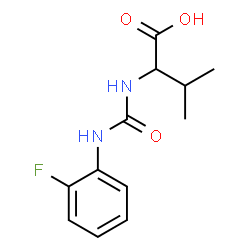 ChemSpider 2D Image | N-[(2-Fluorophenyl)carbamoyl]valine | C12H15FN2O3