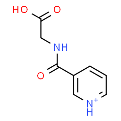 ChemSpider 2D Image | N-(3-Pyridiniumylcarbonyl)glycine | C8H9N2O3