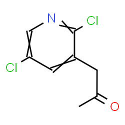 ChemSpider 2D Image | 1-(2,5-Dichloro-3-pyridinyl)acetone | C8H7Cl2NO