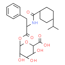 ChemSpider 2D Image | 1-O-{N-[(4-Isopropylcyclohexyl)carbonyl]phenylalanyl}hexopyranuronic acid | C25H35NO9