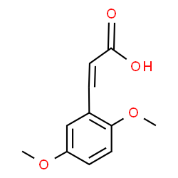 ChemSpider 2D Image | 3-(2,5-Dimethoxyphenyl)acrylic acid | C11H12O4