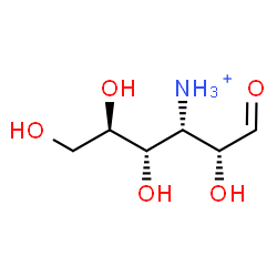 ChemSpider 2D Image | 3-Ammonio-3-deoxy-D-glucose | C6H14NO5
