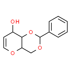 ChemSpider 2D Image | 2,6-Anhydro-1,3-O-benzylidene-5-deoxyhex-5-enitol | C13H14O4