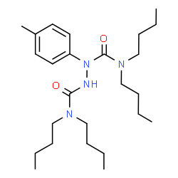 ChemSpider 2D Image | N,N,N',N'-Tetrabutyl-1-(4-methylphenyl)-1,2-hydrazinedicarboxamide | C25H44N4O2