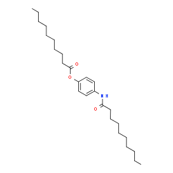 ChemSpider 2D Image | 4-(Decanoylamino)phenyl decanoate | C26H43NO3