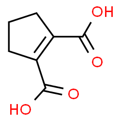 ChemSpider 2D Image | 1-Cyclopentene-1,2-dicarboxylic acid | C7H8O4