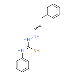 ChemSpider 2D Image | (Z)-N-Phenyl[2-(3-phenyl-1-propen-1-yl)hydrazino]sulfanylmethaniminium | C16H18N3S