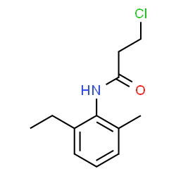ChemSpider 2D Image | 3-Chloro-N-(2-ethyl-6-methylphenyl)propanamide | C12H16ClNO