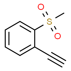 ChemSpider 2D Image | 1-ethynyl-2-methanesulfonylbenzene | C9H8O2S