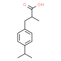 ChemSpider 2D Image | 3-(4-Isopropylphenyl)-2-methylpropanoic acid | C13H18O2
